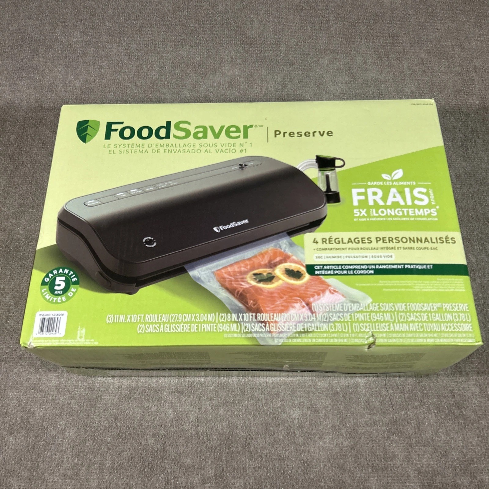 FoodSaver VS2280 Preserve Vacuum Sealing System w/ Handheld Sealer, Bags & Roll