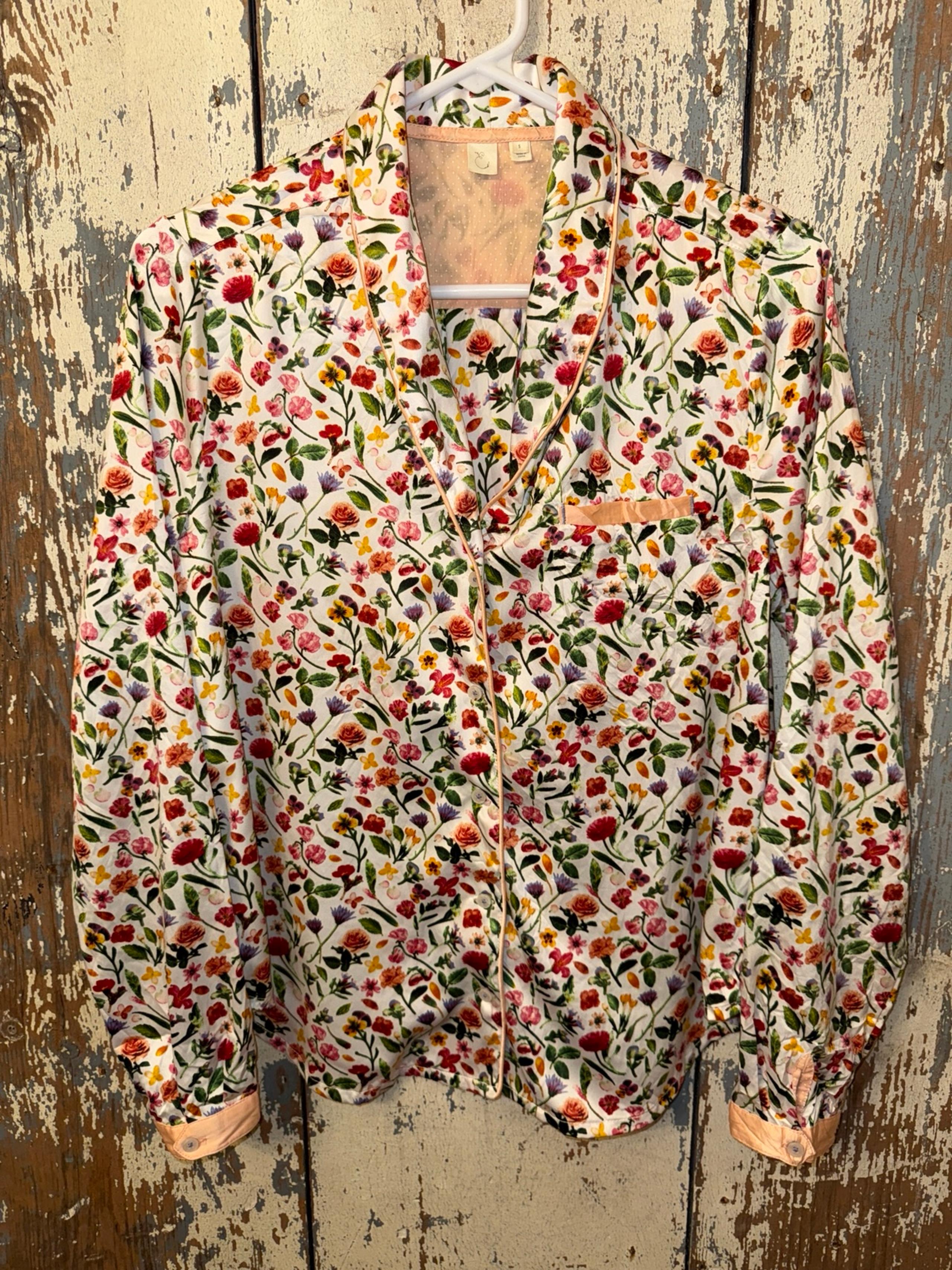 Anthropologie E by Eloise pajama top women’s size small