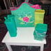 New Tupperware insulated Pinic tote - large- with 2 pitchers and 4 sq. Container