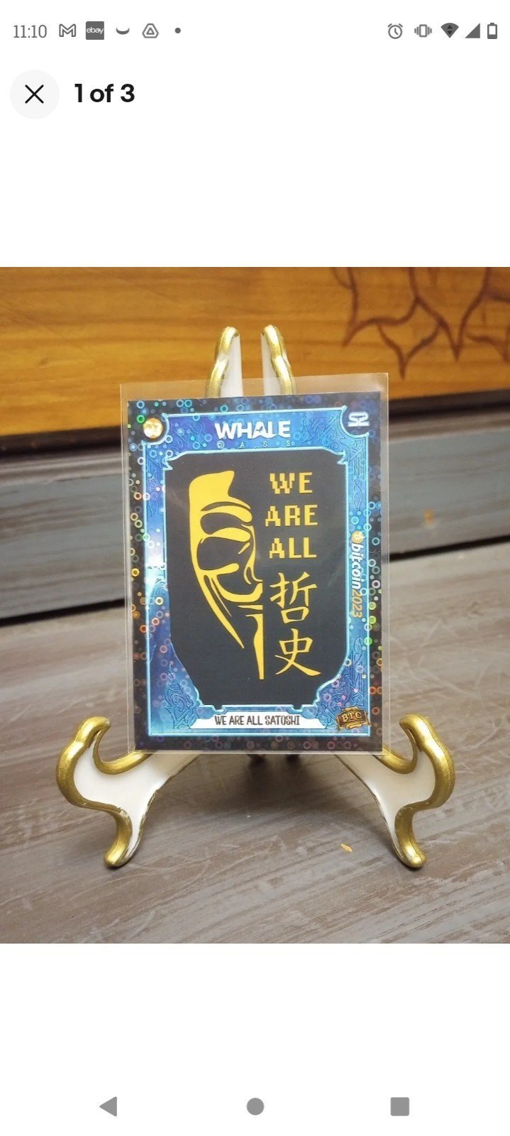 2023 Bitcoin Trading Cards We Are All Satoshi #'d /500 Disco Foil S2 Pack Fresh