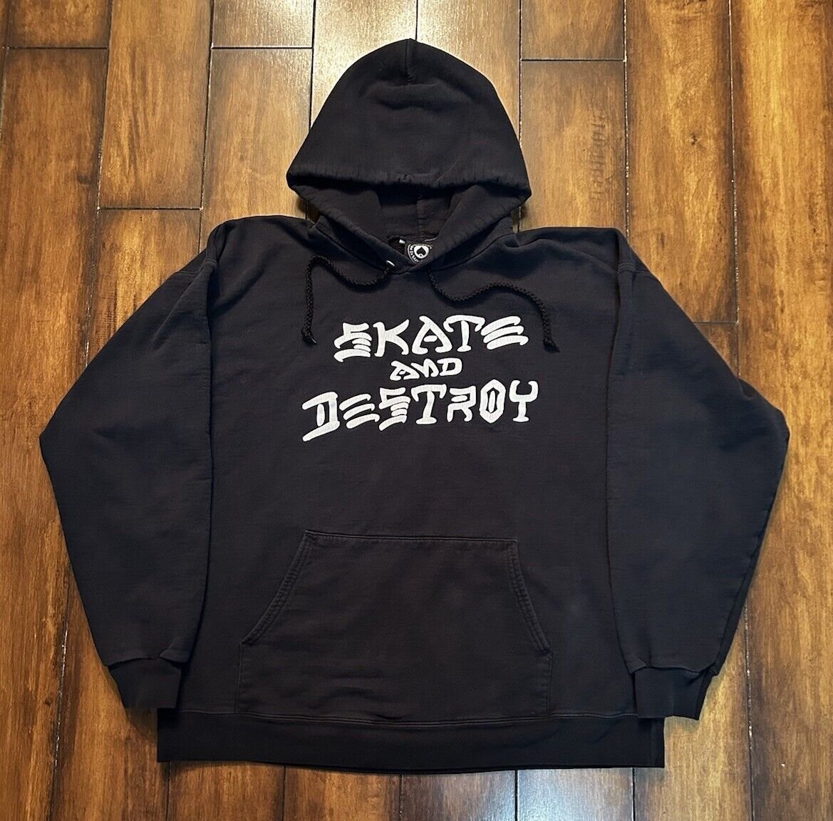 Vintage Thrasher Skate and Destroy Hoodie Sweatshirt Men’s Size Large