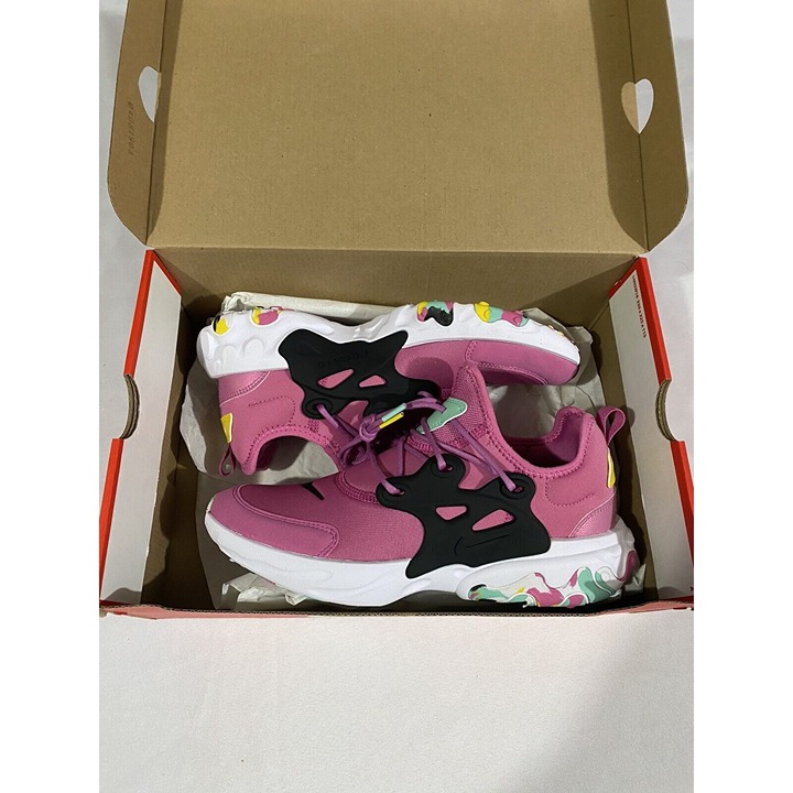 New Youth Size 6.5Y Pink Nike React Presto MC (GS) Running Shoes CD8138 600