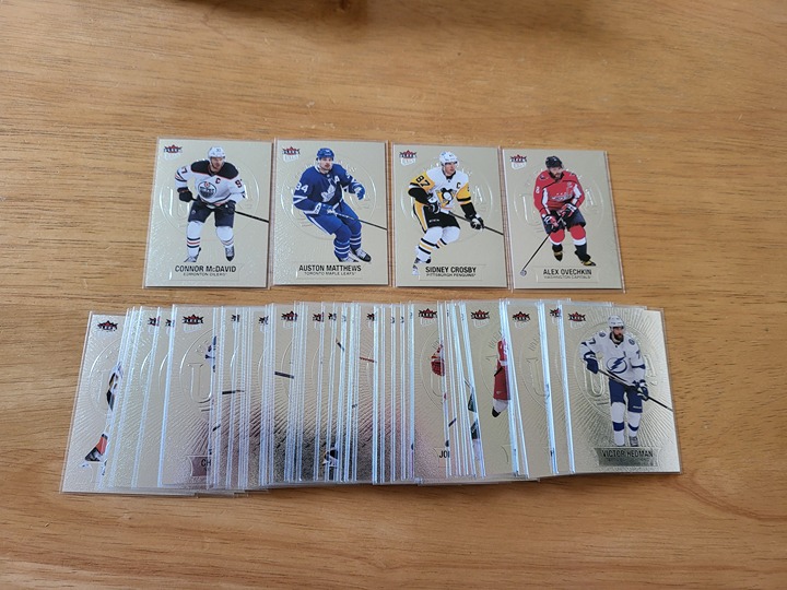 2021-22 Upper Deck Fleer Ultra Hockey Medallions Complete Set 1-50 McDavid Ovie