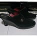 Cole Haan Heels Women's 8 B Black Suede Leather Mules Clogs Shoes