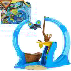 Monster Jam Megalodon Loop of Doom Playset 1:64 Die-Cast Truck Boys' Toy Ages 3+