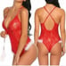 Christmas Sexy Costume for Women XMAS Teddy Lingerie Santa Fancy Dress Babydoll