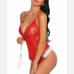 Christmas Sexy Costume for Women XMAS Teddy Lingerie Santa Fancy Dress Babydoll