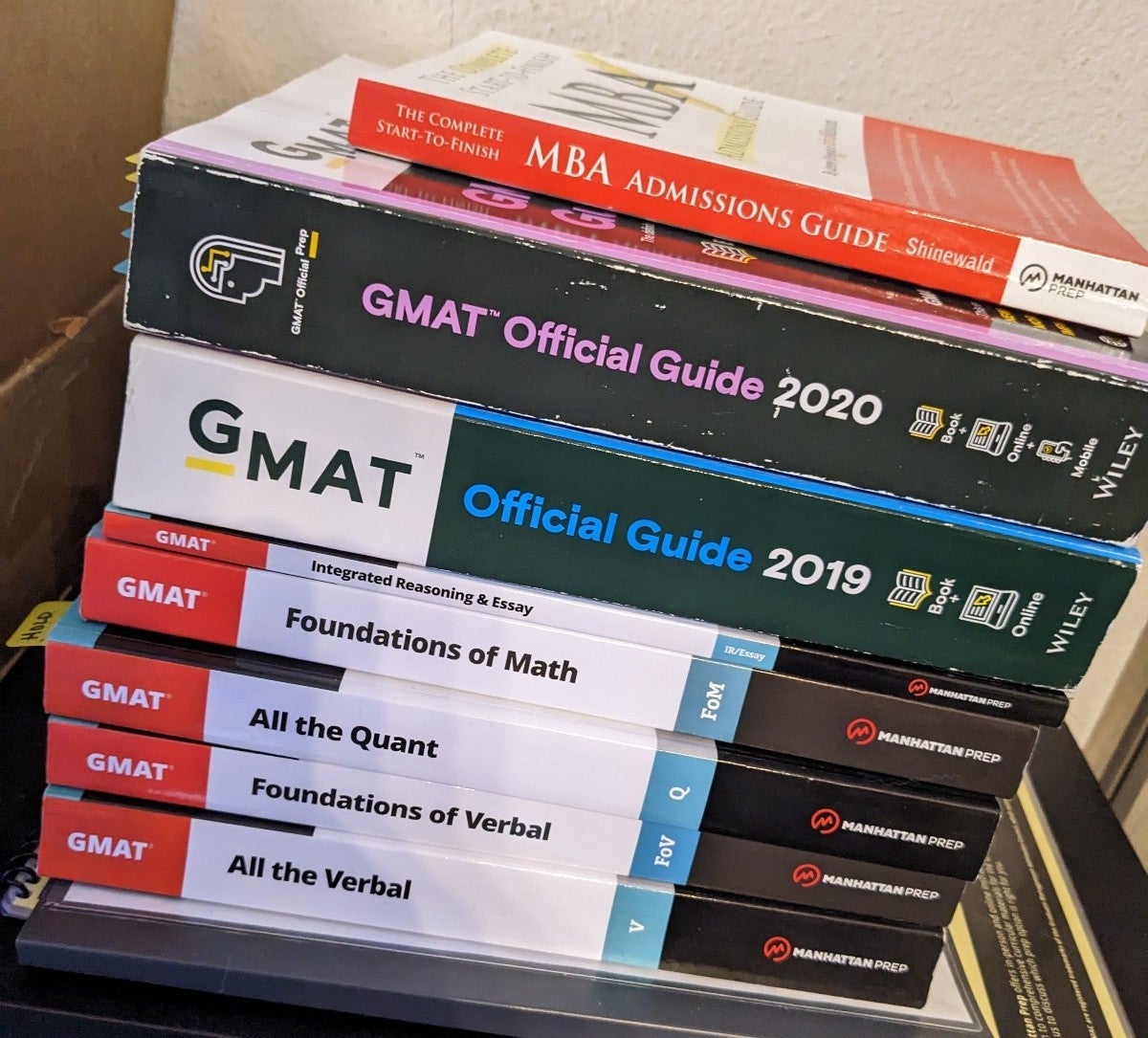 GMAT Wiley Manhattan Prep Guide Quant Books Test Simulator Lot Bundle Lot