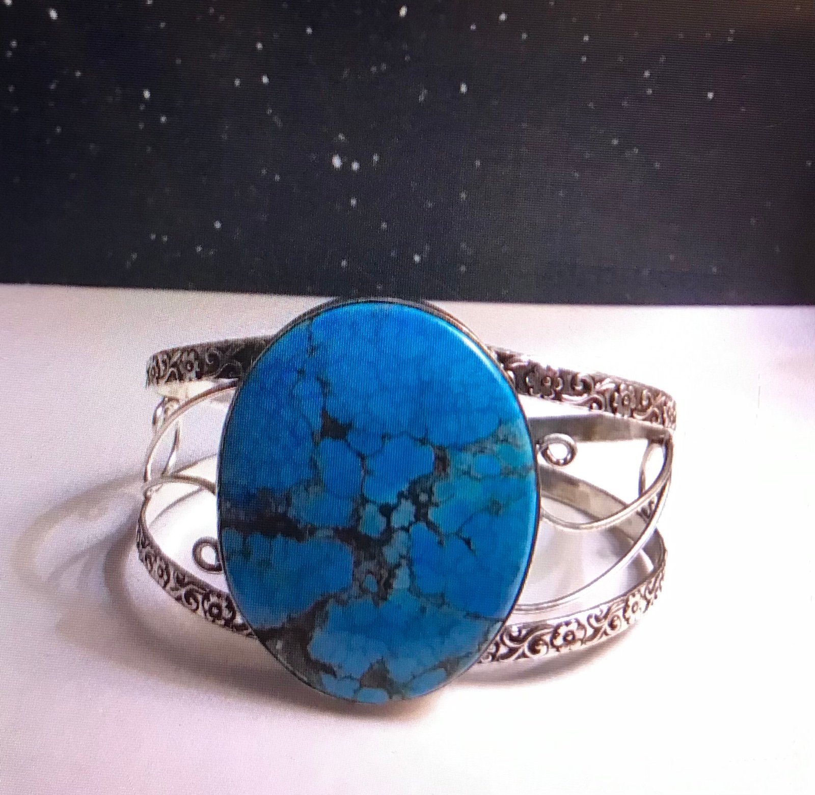 Turquoise 925 Sterling Silver Cuff Bracelet