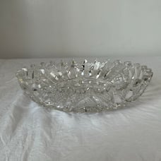 ☘️ Antique American Brilliant Cut Glass Libbey Bowl Glenda Pattern