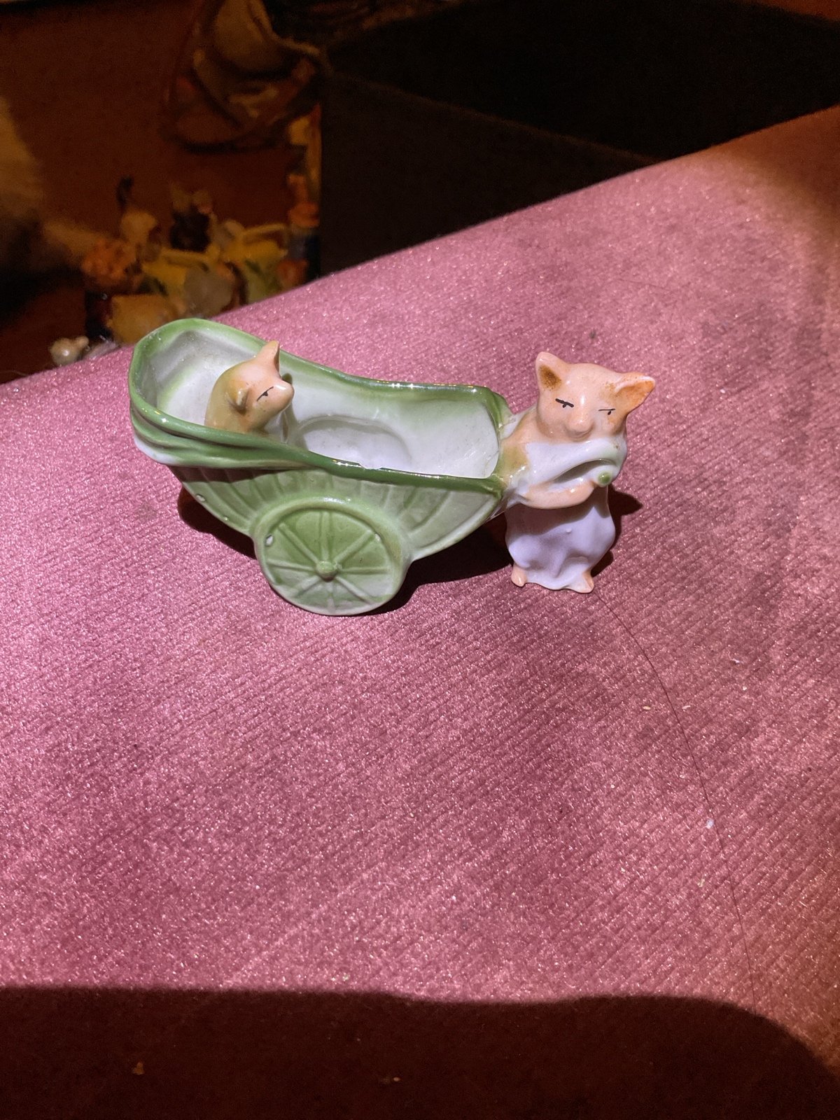 Vintage German fairing pig figurine
