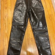 faux leather pants