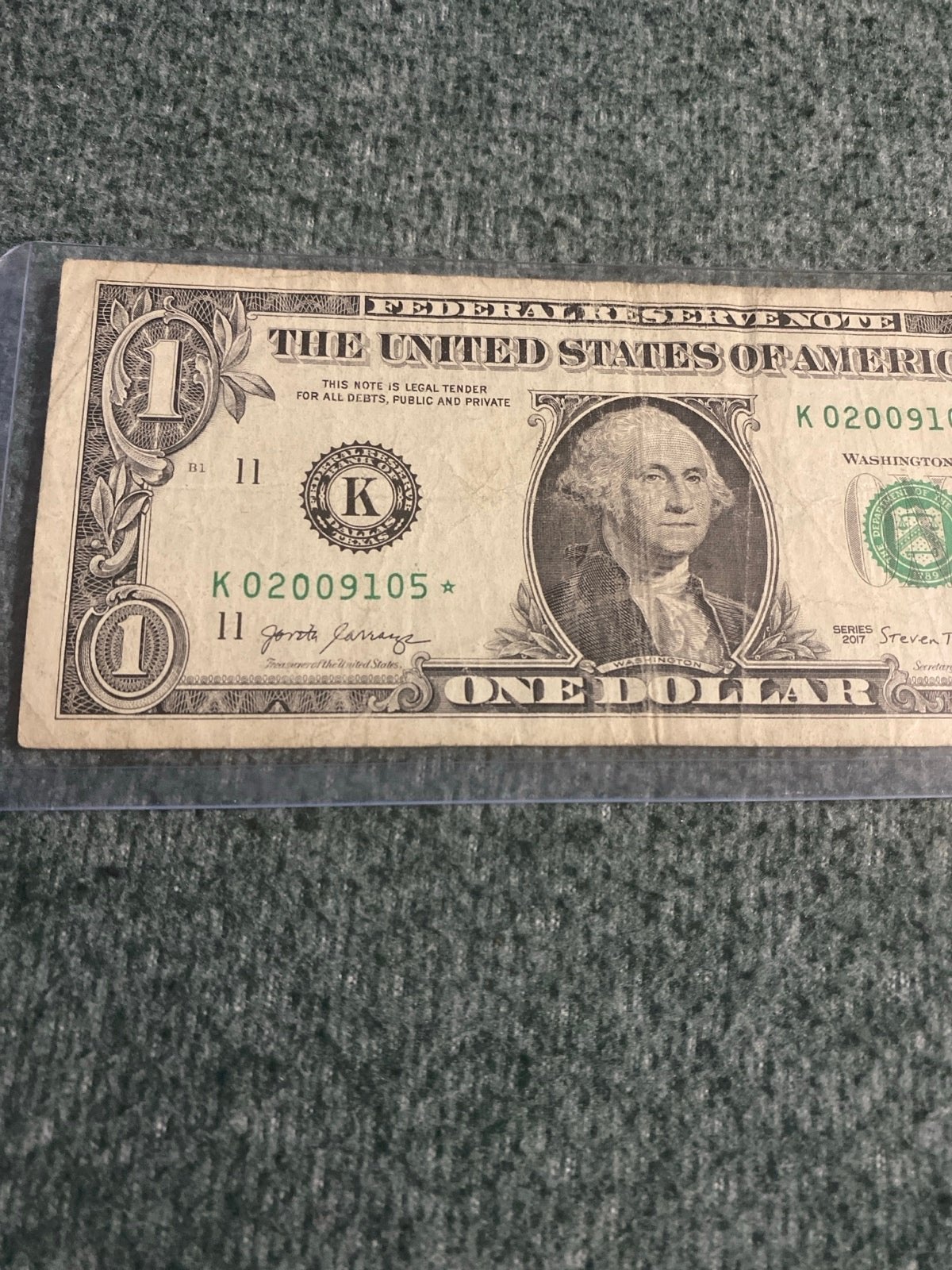 1 Dollar Bill Star Note