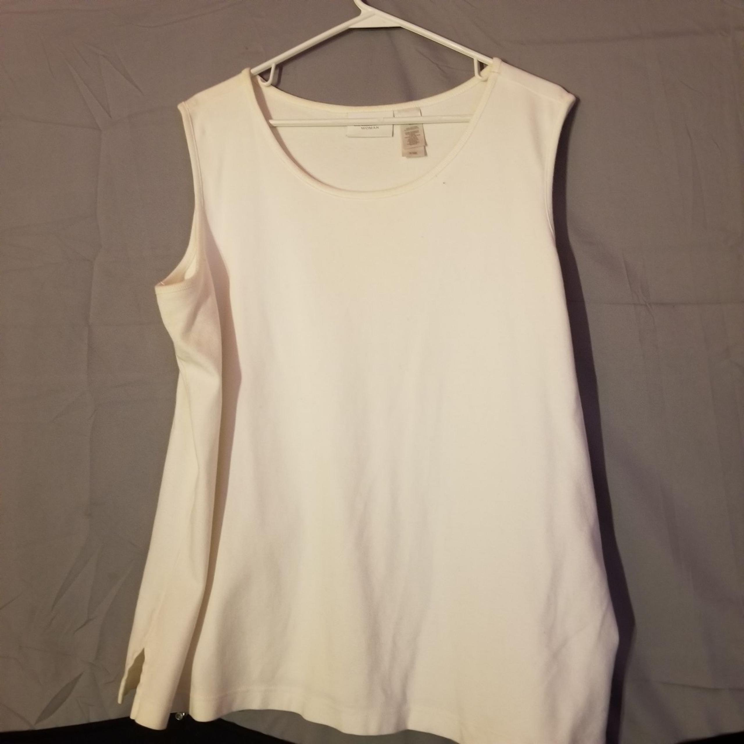 white tank top