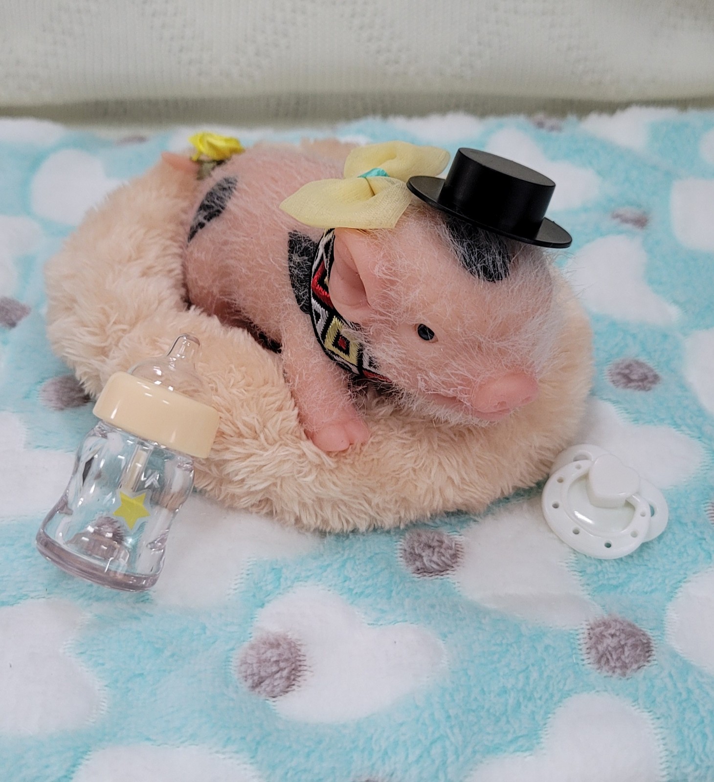 Silicone Baby Piglet Doll, Full Silicone Pig Pet