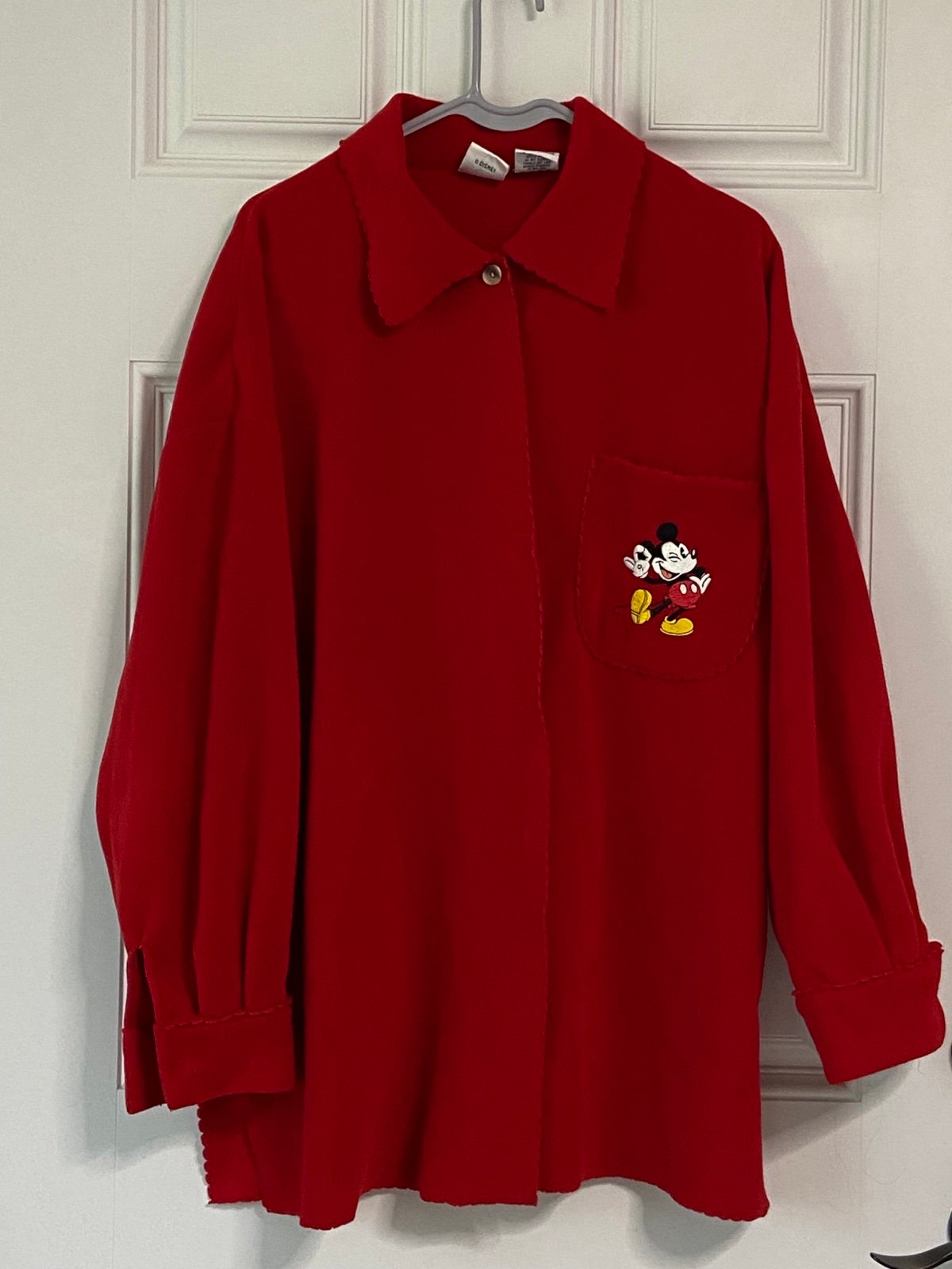 Red Mickey Mouse Fleece Jacket