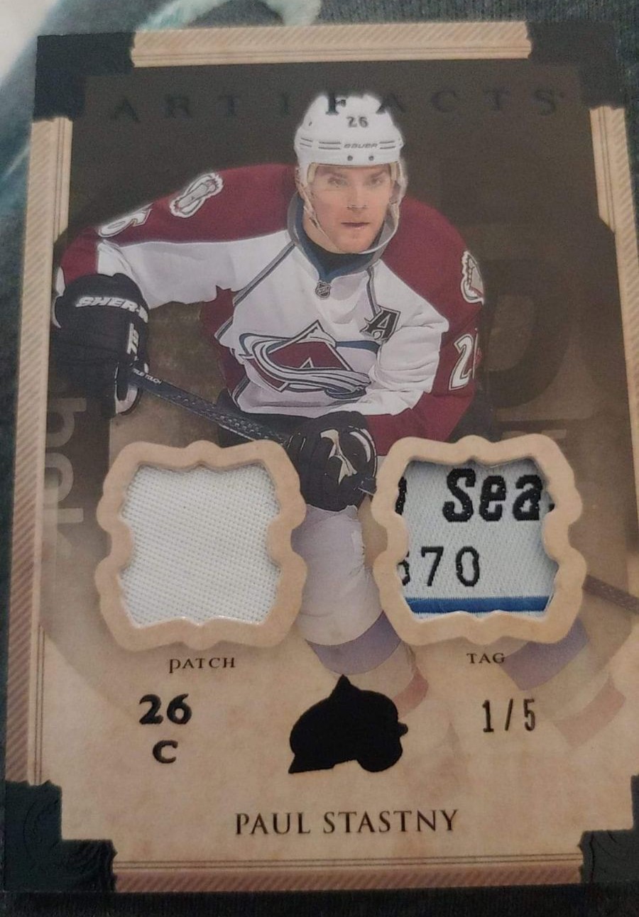 Paul Stastny Patch & Tag Memorabilia Card 1/5