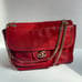 Coach Red Leather Pocket Shoulder Bag