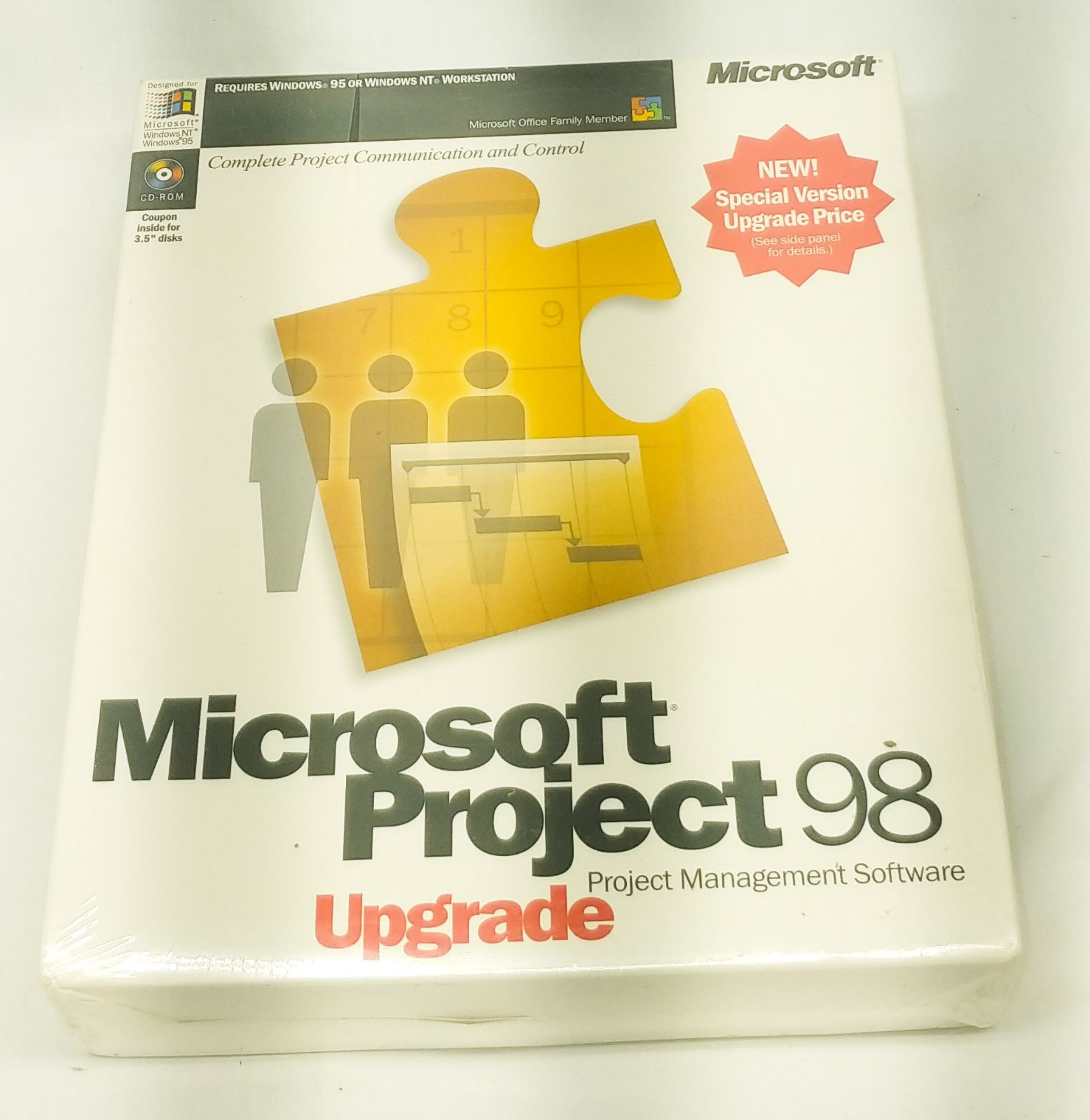 New Sealed Microsoft Project 98 Project