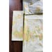 Vintage JCpenny Yellow Floral Double Sheet Set No Iron Percale Poly Cotton USA