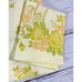 Vintage JCpenny Yellow Floral Double Sheet Set No Iron Percale Poly Cotton USA