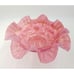 FENTON Glass Fern & Daisy CRANBERRY OPALESCENT 10 Bowl Vase Ruffled Edge READ