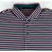 Greyson Mens XL Golf Performance Polo Shirt Striped Blue Red Russells Reserve