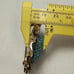Vintage Joseph Mazer Jomaz Gold Tone Blue Turquoise Stone Pin Brooch