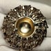 Vintage Joseph Mazer Jomaz Gold Tone Blue Turquoise Stone Pin Brooch