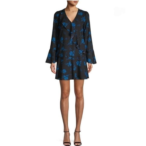 Parker Floral Mini shops long sleeve dress