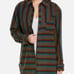 SOLID & STRIPED small blackout rainbow tunic coverup