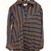 SOLID & STRIPED small blackout rainbow tunic coverup