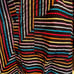 SOLID & STRIPED small blackout rainbow tunic coverup