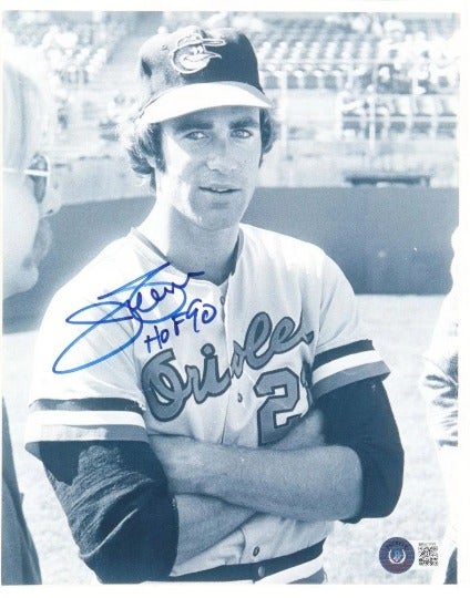 Jim Palmer Baltimore Orioles Signed 8x10 Photo Inscribed HOF 90 (Beckett)