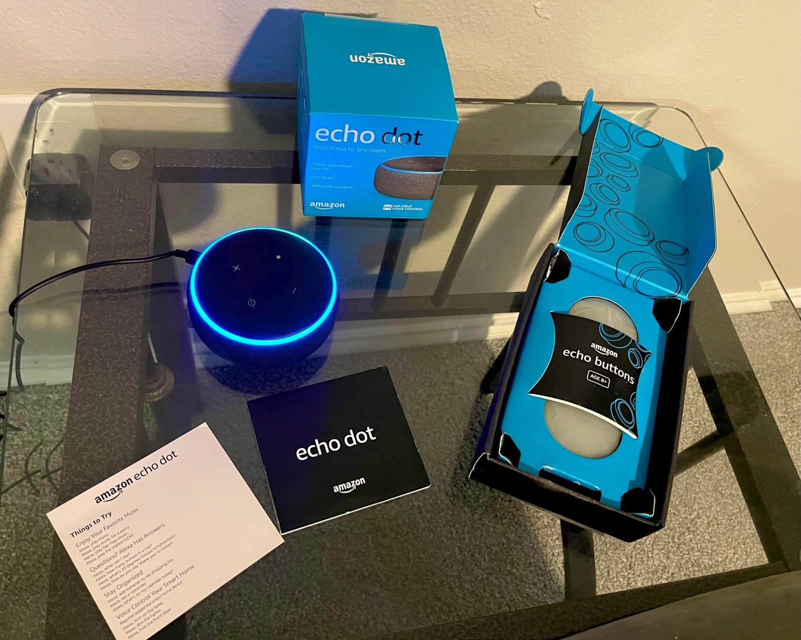 Amazon echo buttons & Dot
