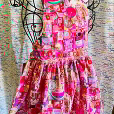 Shades of Pink Multi Icons Adult Apron 2