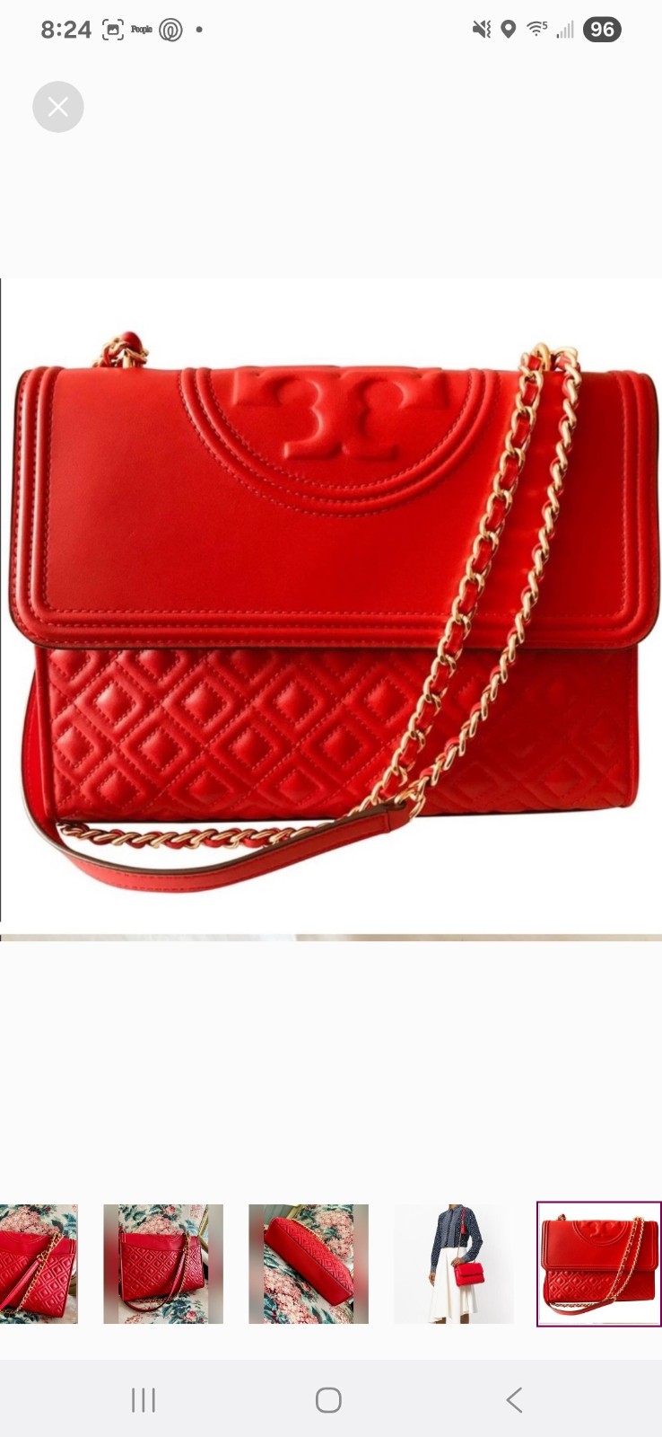 Tory Burch Fleming Quilted Shoulder Bag