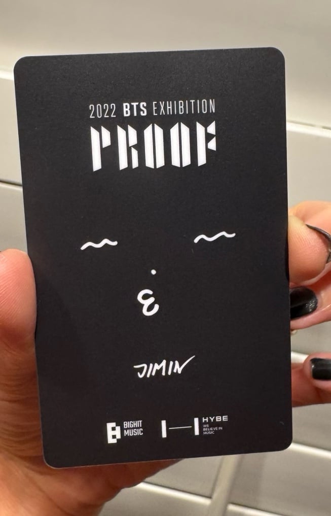 BTS Proof Exhibition Jimin Lucky Draw LD PC Photocard