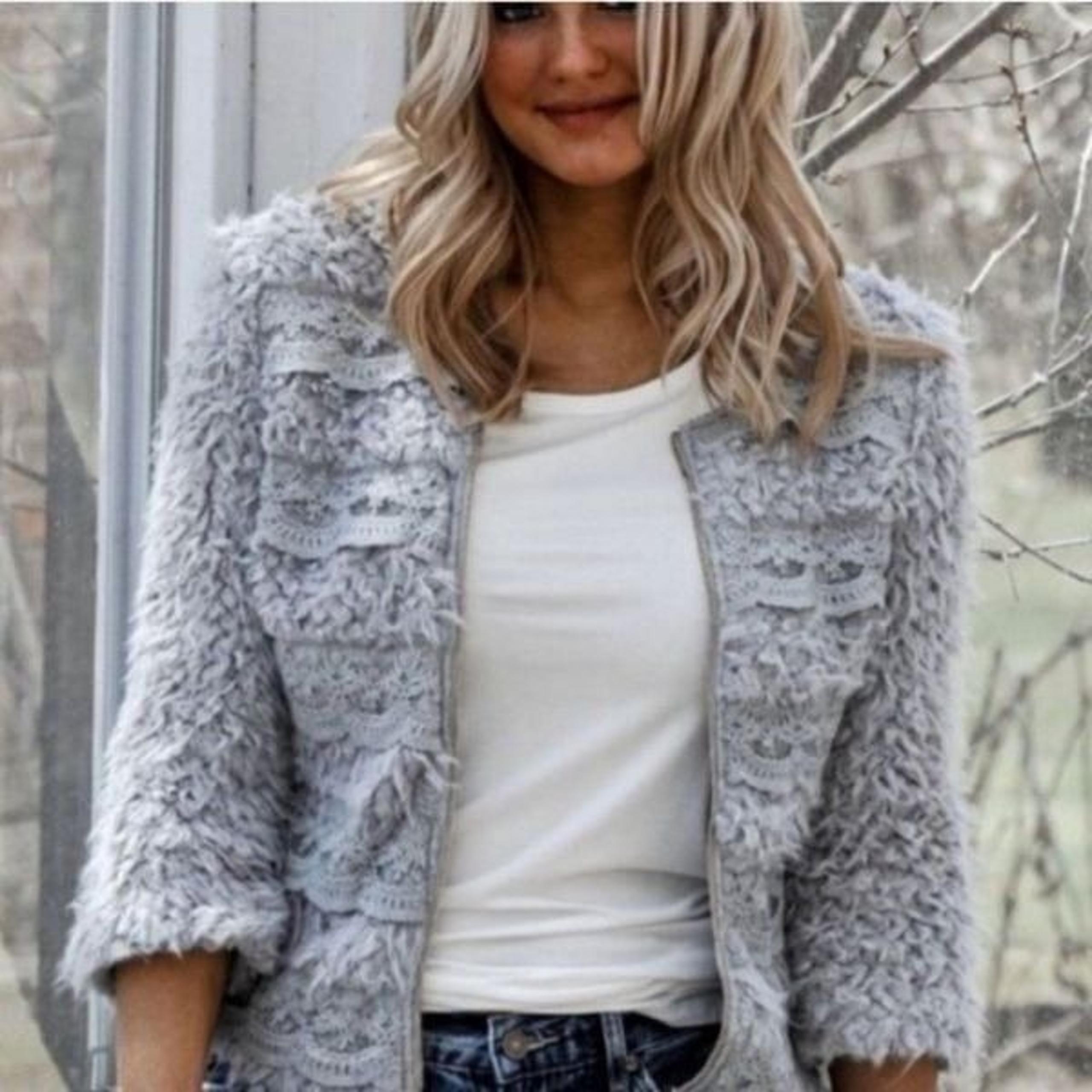 A'reve Gray Jacket(Size Medium)