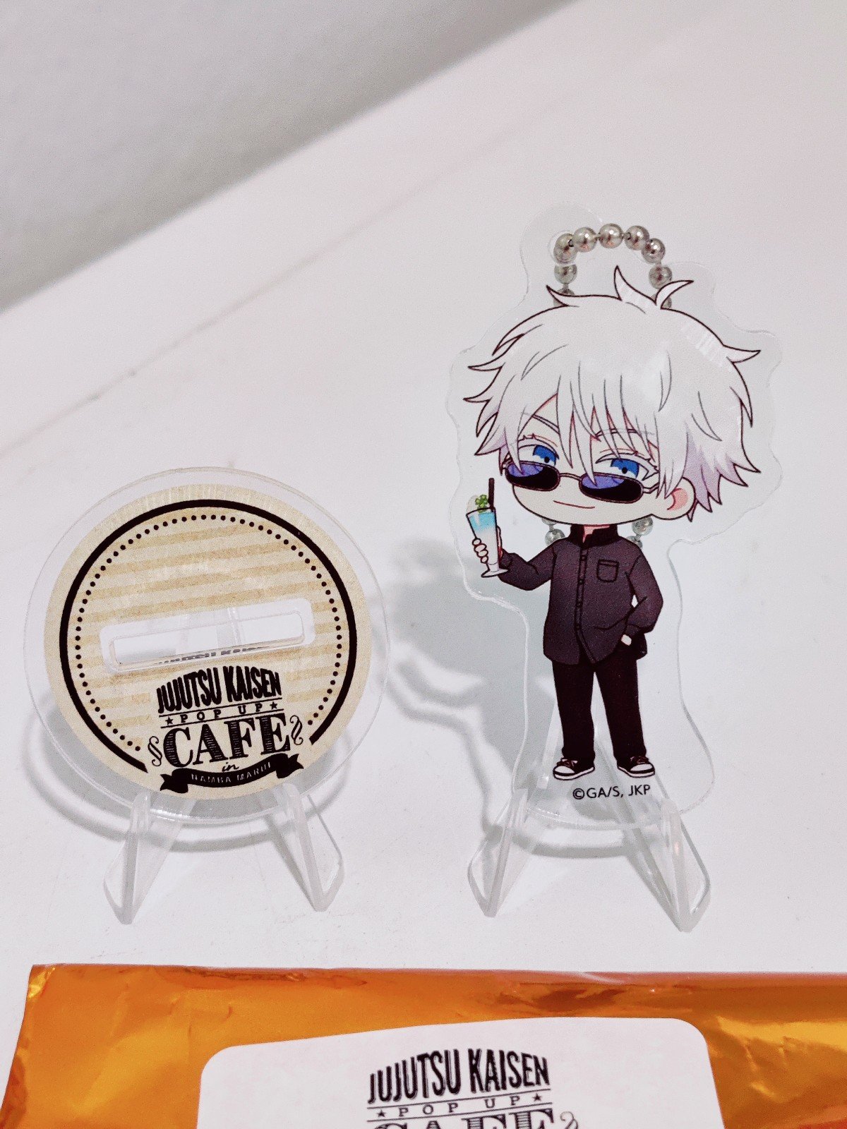 Jujutsu Kaisen Pop-up Cafe Gojo Satoru Mini Acrylic Stand Keychain New RARE!