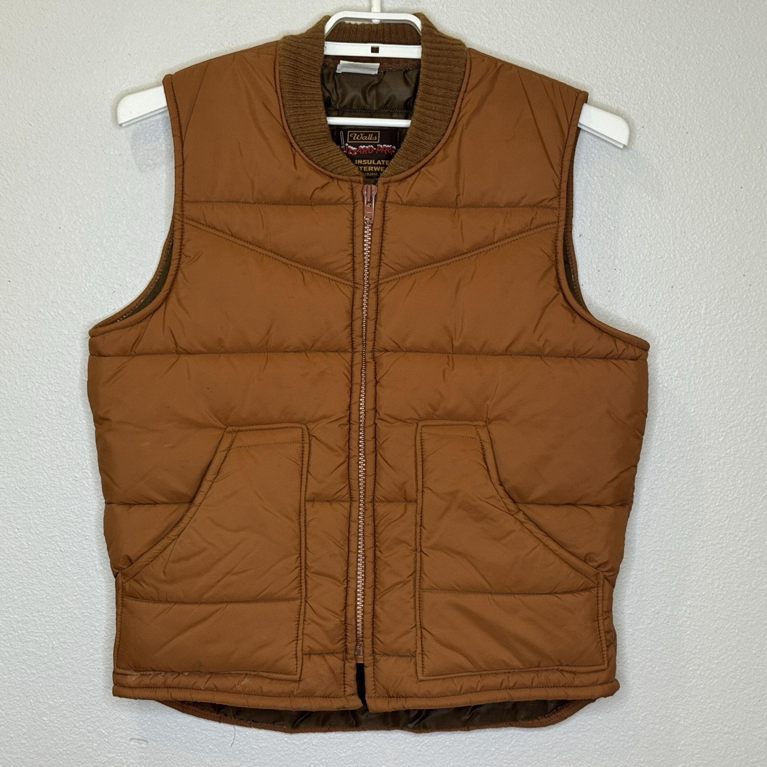 Vintage Walls Blizzard Pruf Insulated Full Zip Vest Mens Sz Large Regular 42-44