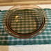 Corning Ware Amber Vision Cookware 2.5 QT Ribbed Casserole Dish V-33-B with Lid