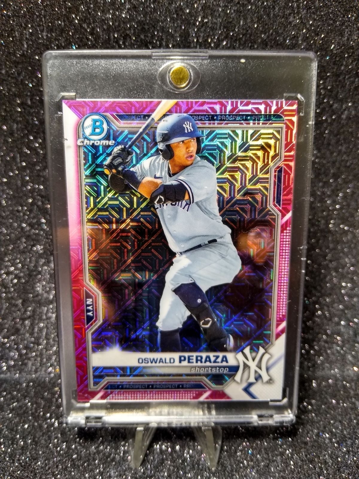 OSWALD PEREZ RC BOWMAN CHROME 1ST PINK MOJO SSP /199
