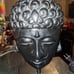 Black ceramic Buddha lamp no shade