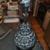 Black ceramic Buddha lamp no shade