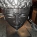 Black ceramic Buddha lamp no shade