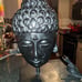 Black ceramic Buddha lamp no shade