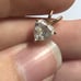 14kt gold heart diamond pendent, ladies gift CZ beautiful