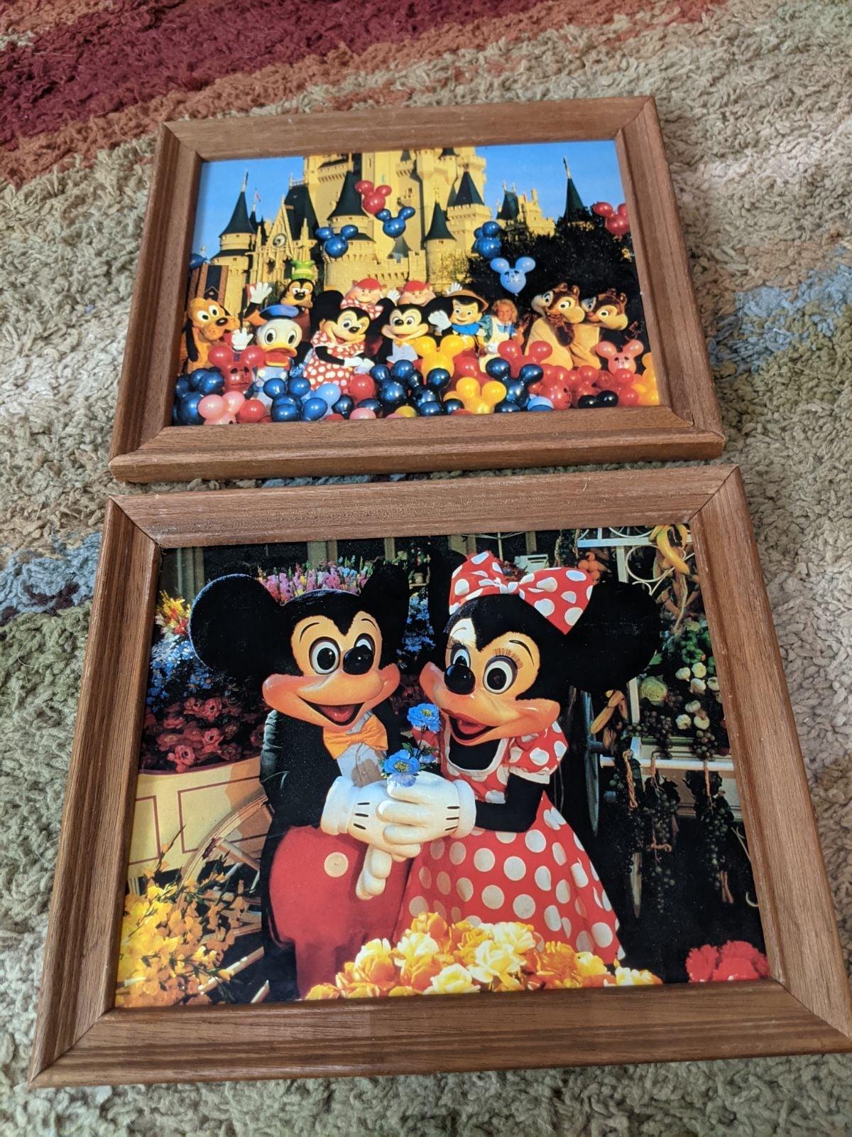 Vintage Disneyland pictures with frames .