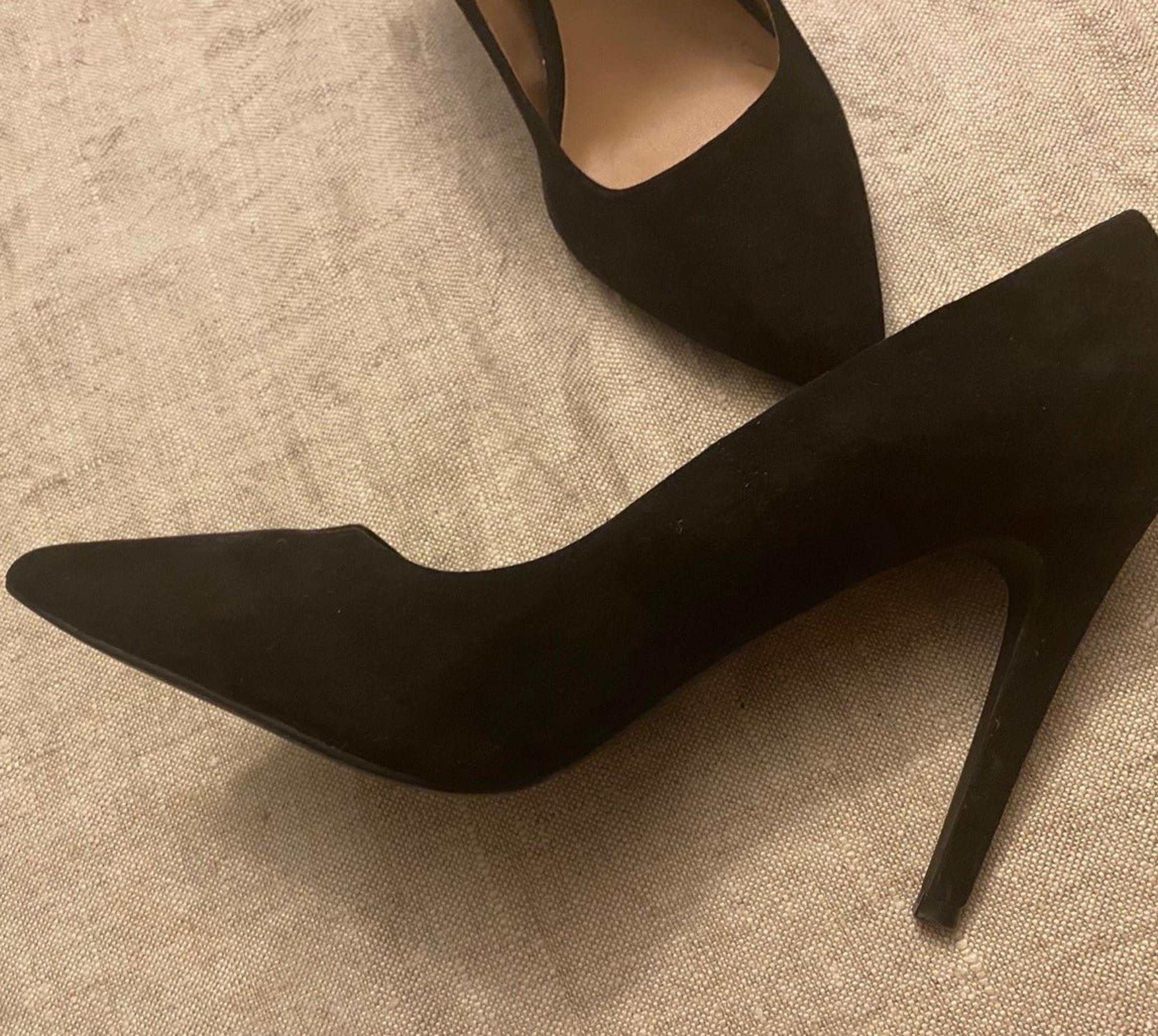 Call it Spring Black Suede Pumps